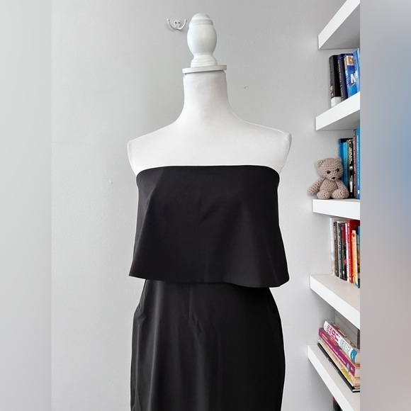 Lulu’s Lots of Love Strapless Dress LBD Black Medium NWT - Picture 5 of 14
